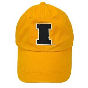 Iowa Hawkeyes Hat Yellow Strapback Dad Cap Signatures OSFM NCAA Fan‎ Gear Alumni